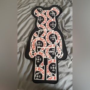 CUSTOM CHROME HEARTS BEARBRICK RUG